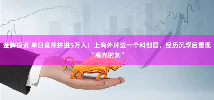 金牌投资 单日竟然挤进5万人！上海外环边一个科创园，经历沉浮后重现“高光时刻”