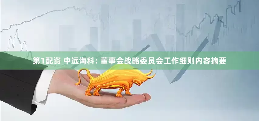 第1配资 中远海科: 董事会战略委员会工作细则内容摘要