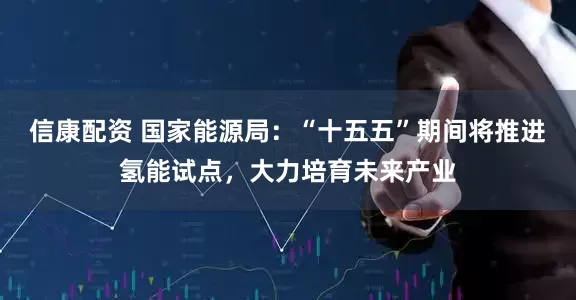 信康配资 国家能源局：“十五五”期间将推进氢能试点，大力培育未来产业